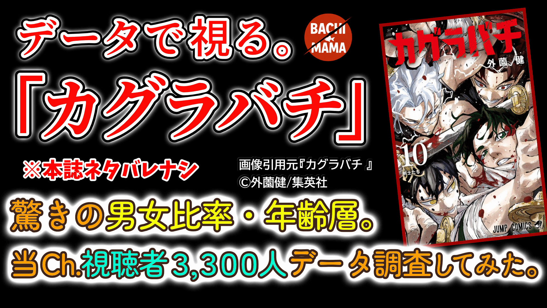 データで視るカグラバチサムネ男女比年齢層